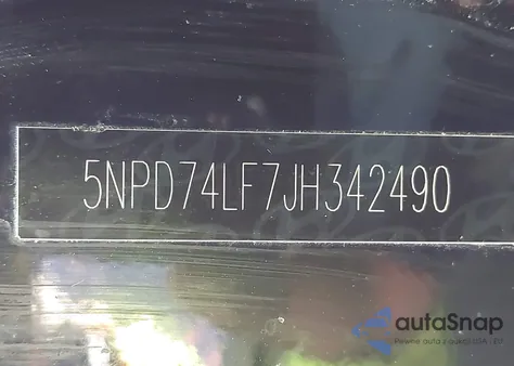 2018 Hyundai Elantra Se из США, поврежденный, VIN 5NPD74LF7JH342490